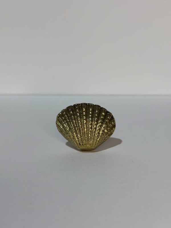 Meubelknop - messing schelpvorm goud - wholesale