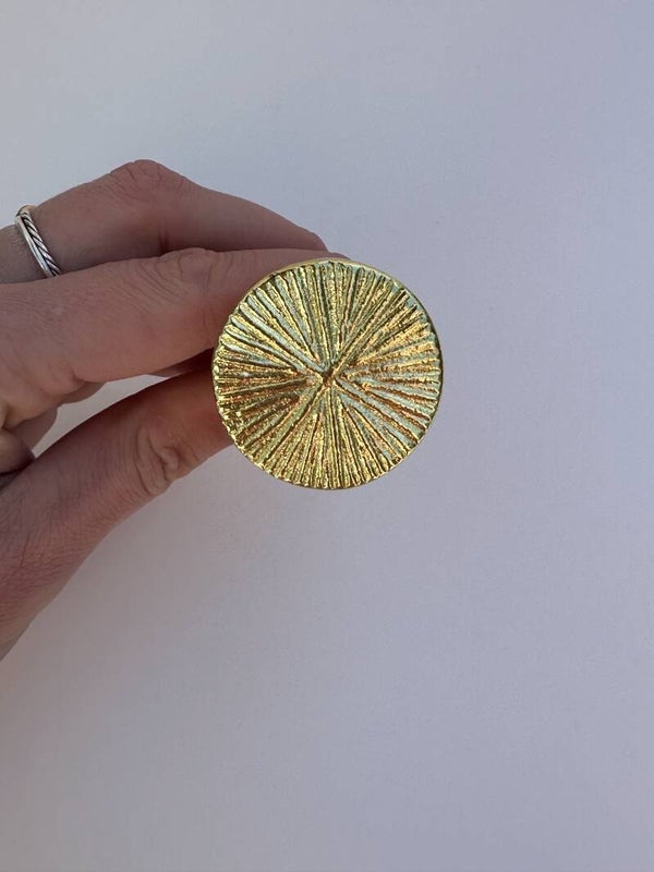 Meubelknop - metaal rond goud