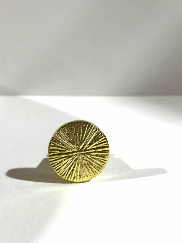 Meubelknop - rond goud *