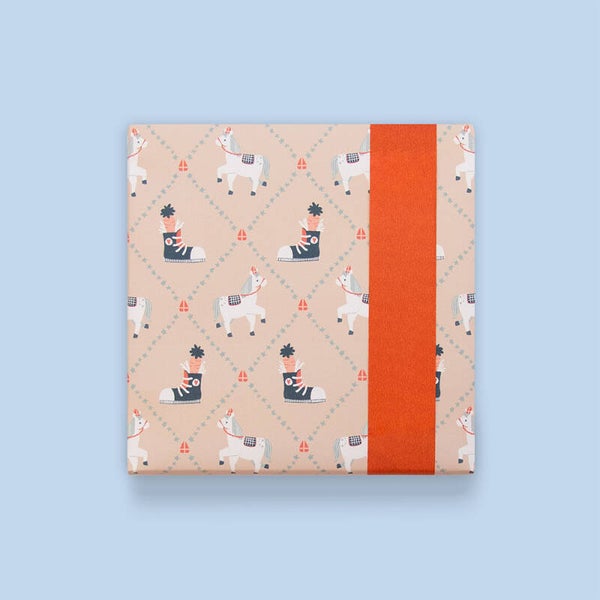 Inpakpapier Sint- Patchwork - Orange Red