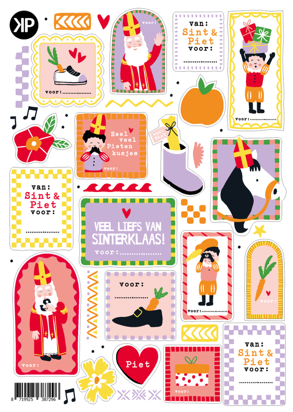 Stickervel - sinterklaasfeest