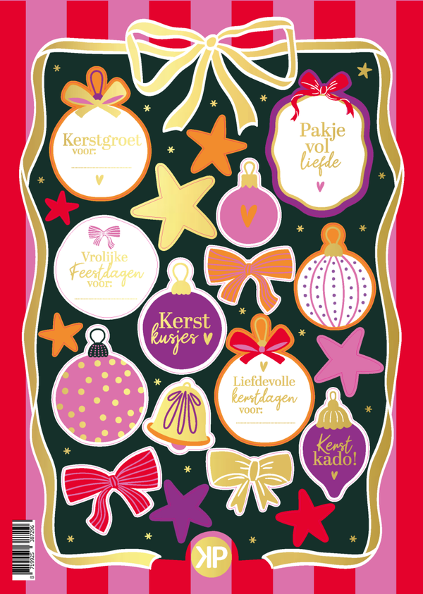 Stickervel - colorful christmas