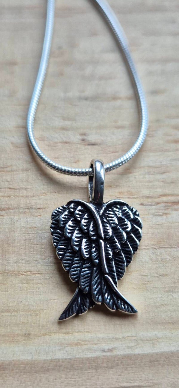 Zilveren kettinghanger Engelen Vleugels