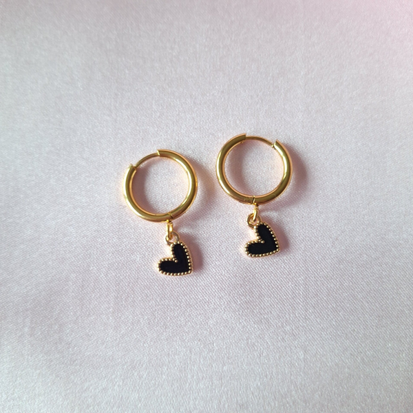 Mini Crush Hoops - zwart