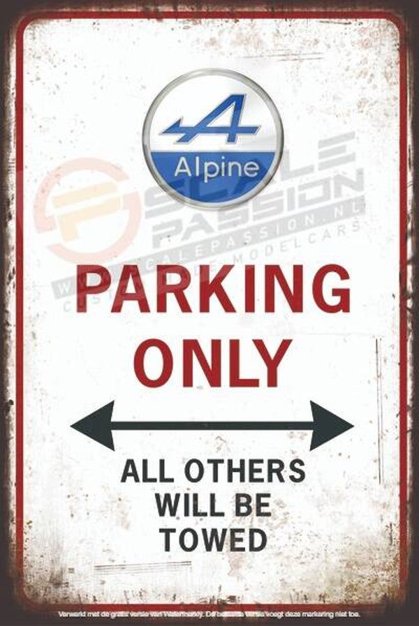 Alpine parking only