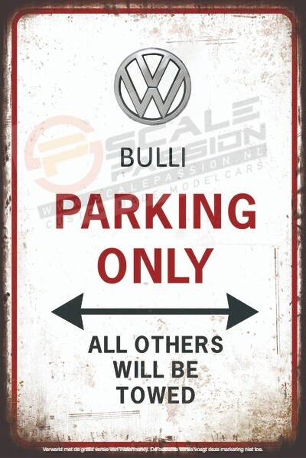 volkswagen Bulli Parking Only