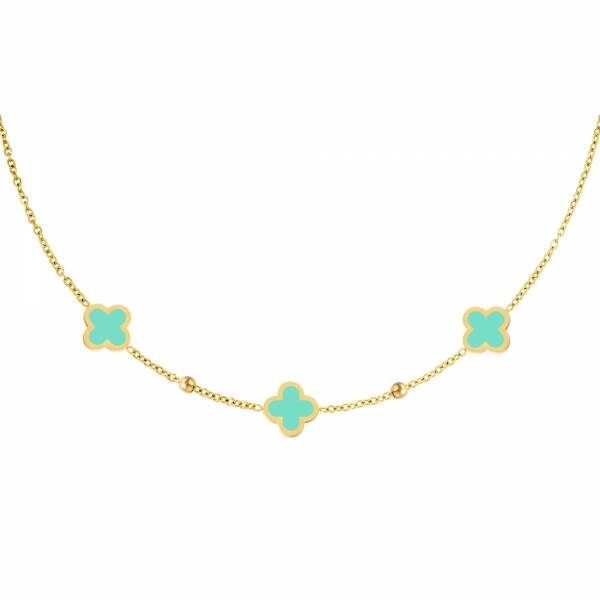Clover Necklace Turquoise