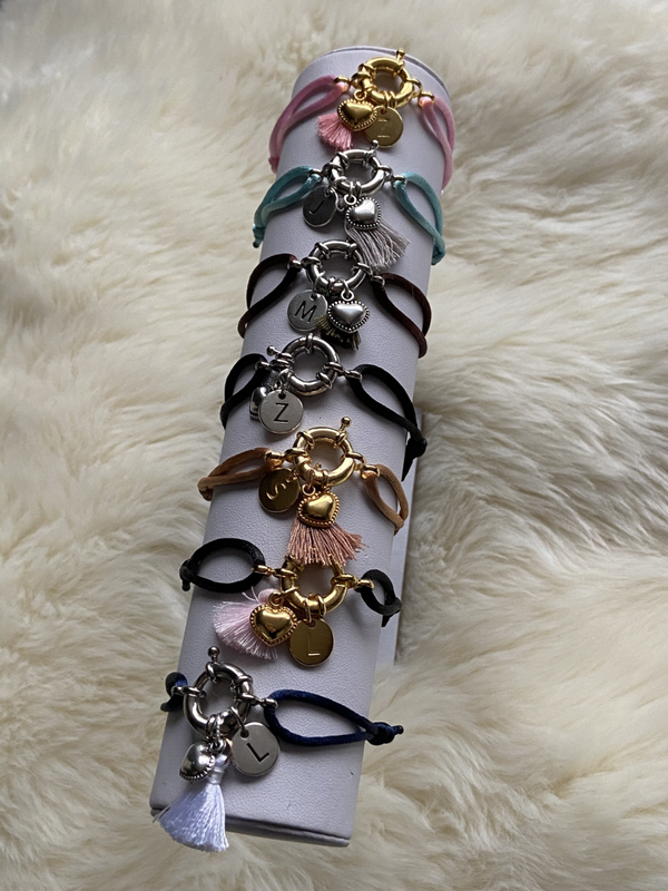 Satin Heart Bracelet