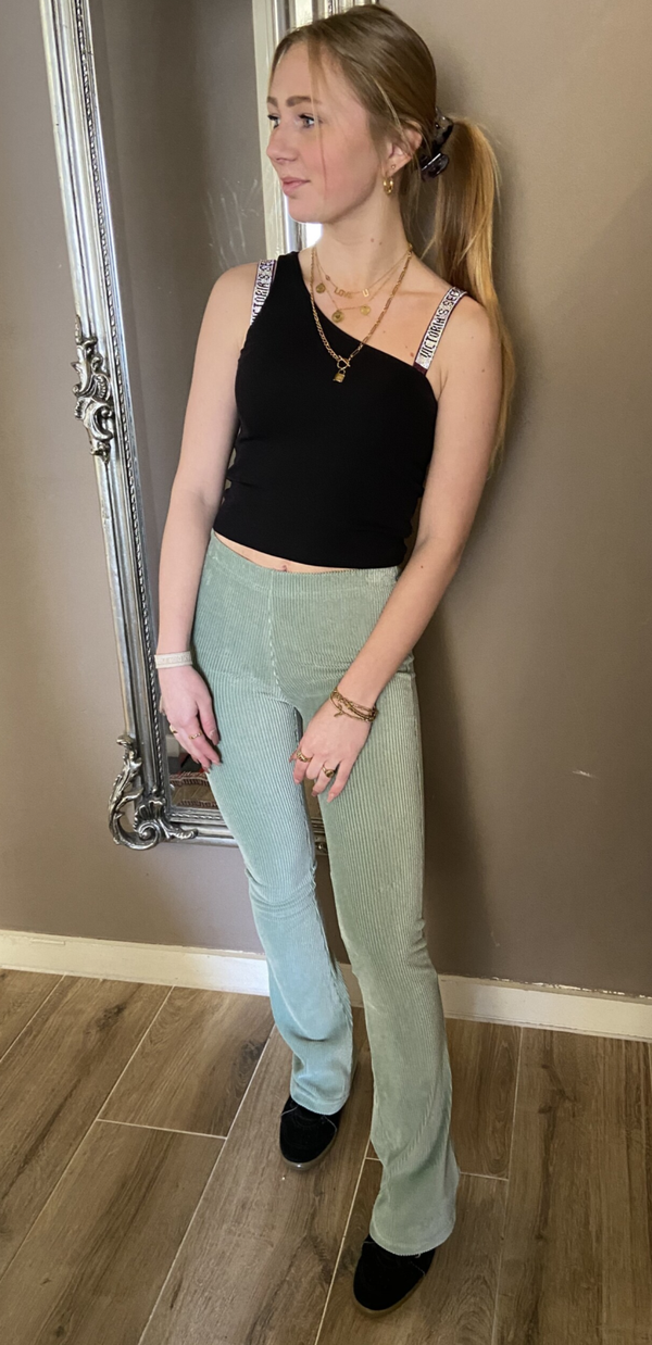 Flair Pants Coral Green