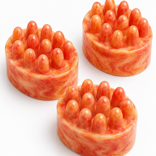 Savon stimulant & de massage — Mandarine rouge & Huile de carotte