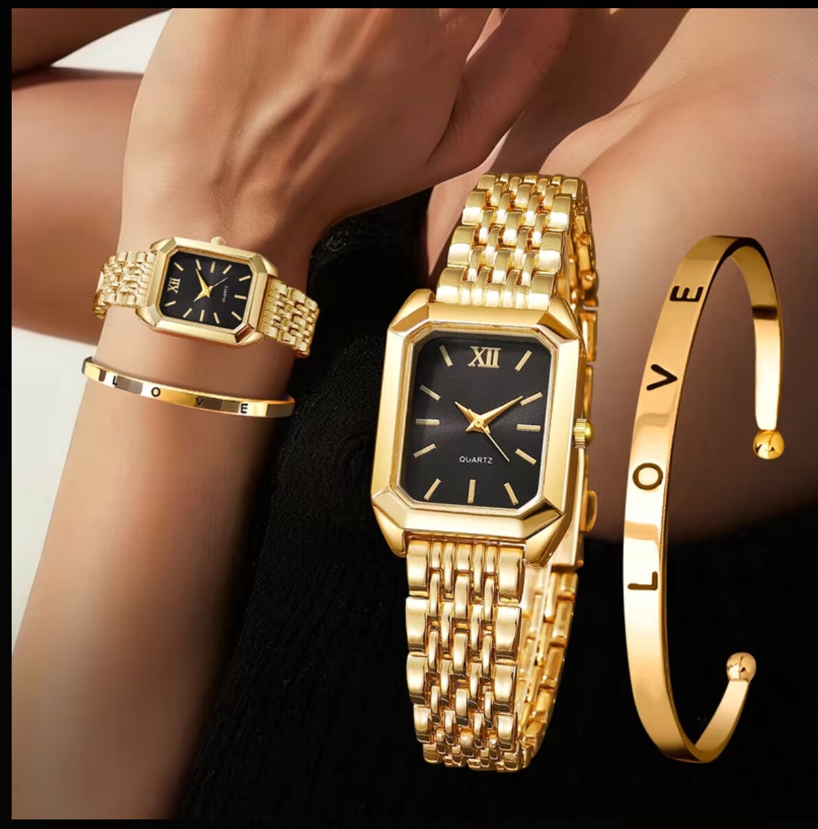 (ساعت زنانه) Damen Uhr set