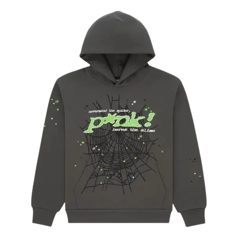 Sp5der Sp5 Punk Pullover Hoodie 'Slate Grey