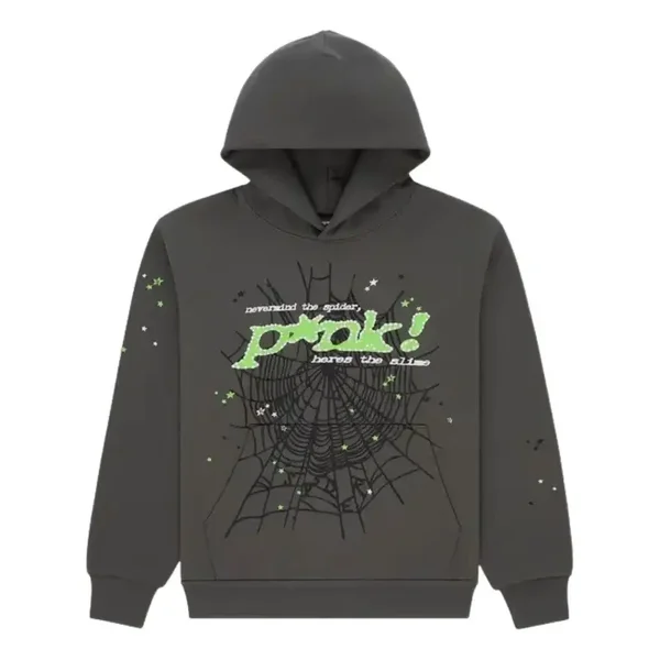 Sp5der Sp5 Punk Pullover Hoodie 'Slate Grey