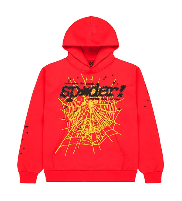 Sp5der P*nk V2 Hoodie Red