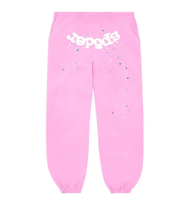 Sp5der OG Web Sweatpants pink