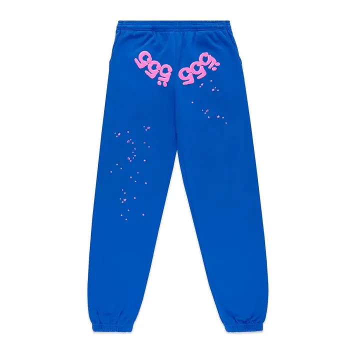 Sp5der  ANGEL NUMBER SWEATPANT BLUE LARGE