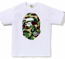 BAPE ABC Camo Big Ape Head Tee White-Green