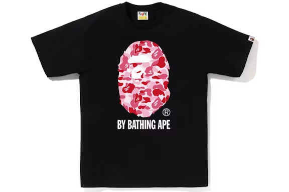 BAPE ABC Camo By Bathing Ape Tee Black-pink