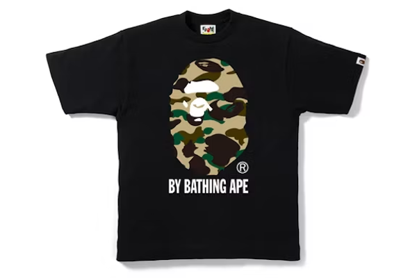 BAPE 1st Camo By Bathing Tee Black-camo