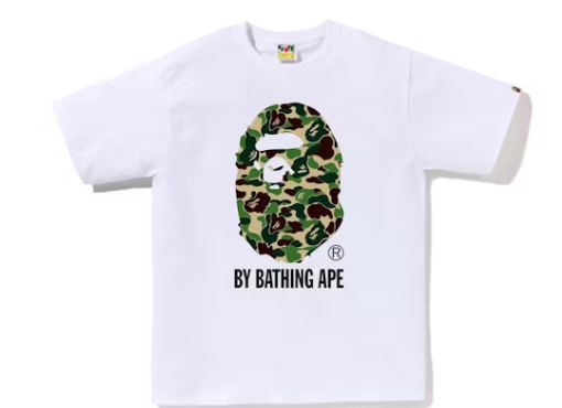 BAPE ABC Camo By Bathing Ape Tee White/Green