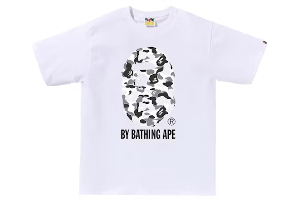 BAPE ABC Camo By Bathing Ape Tee WHITE-GREY
