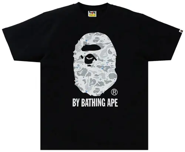 BAPE x XO Ape Head Tee 'Black'-GREY