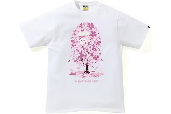 BAPE Sakura Tee WHITE