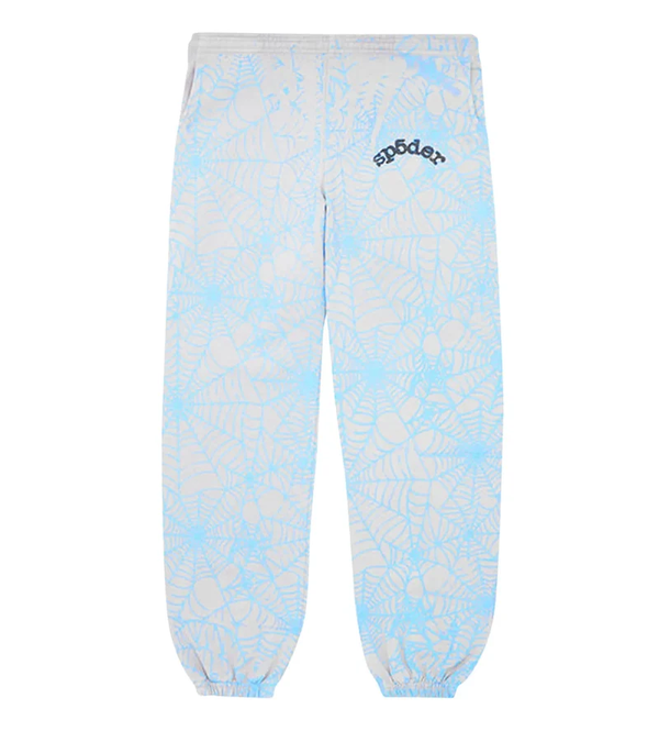 Sp5der AOP Web Heather Grey Sweatpants