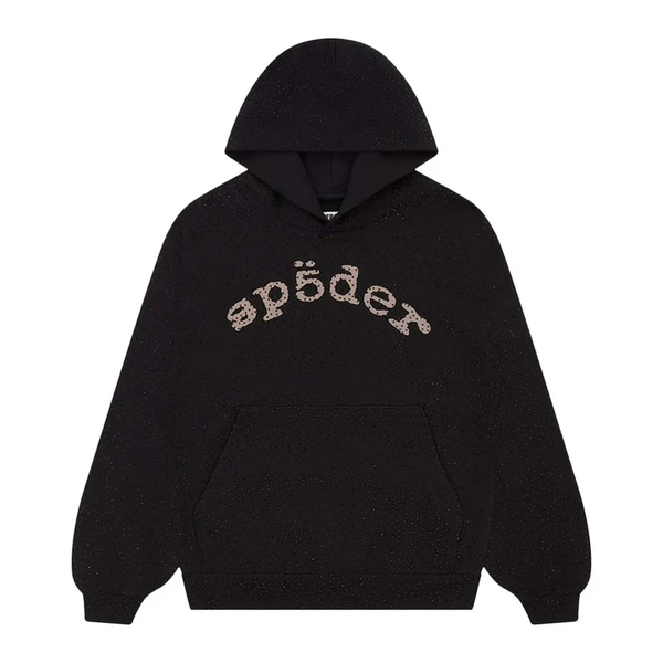 Sp5der VVS Gemstone Hoodie Black