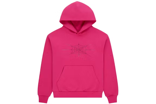 Sp5der Rhinestone Silk Hoodie