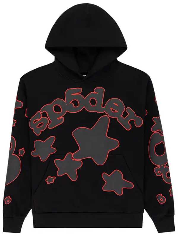 Sp5der Beluga Outline Hoodie 'Black'