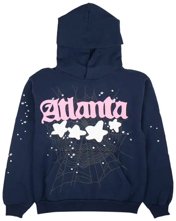 Sp5der Atlanta Hoodie 'Navy'