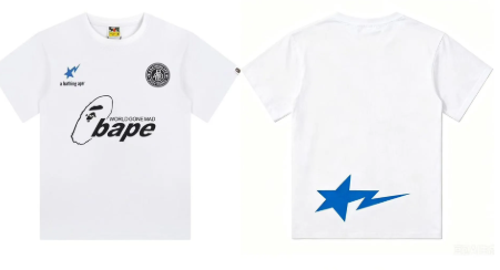 BAPE Soccer Tshirt #1 White