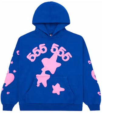 sp5der blue beluga hoodie