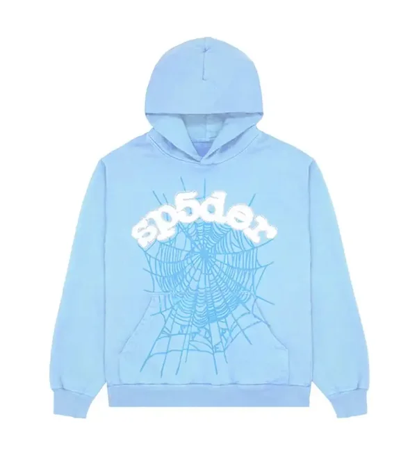 Sp5der Web Hoodie Sky Blue