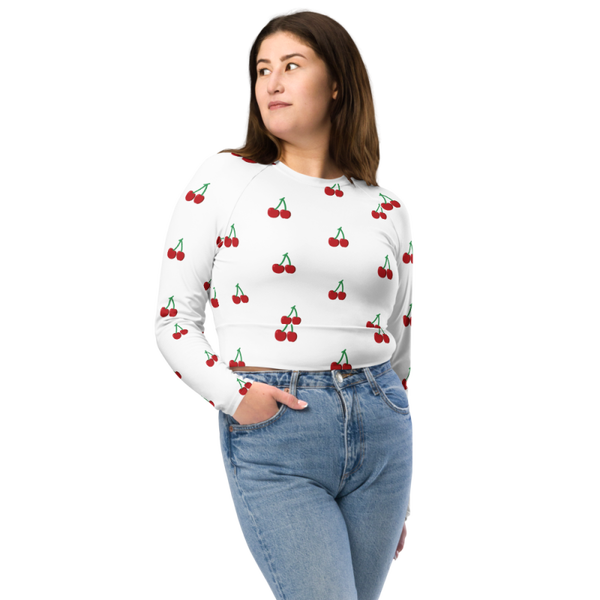 Dames Cherry top lange mouwen