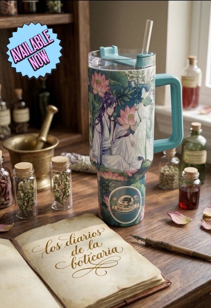 Jarra 40 oz termica fan made Los diarios de la boticaria