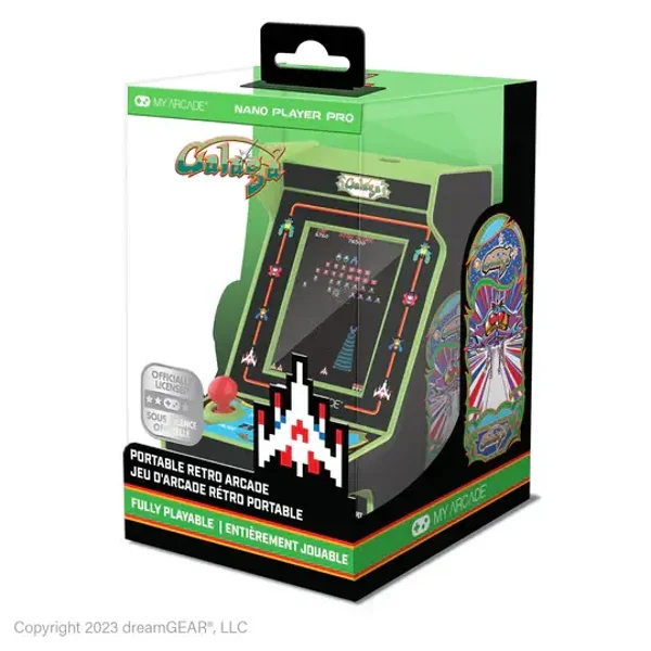 My Arcade™ Galaga Nano Player – Consola Retro de 12 cm