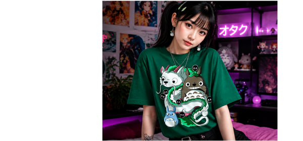 Camiseta Ghibli Studio fan art
