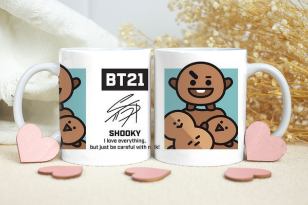Taza Fan made BT21 SHOOKY