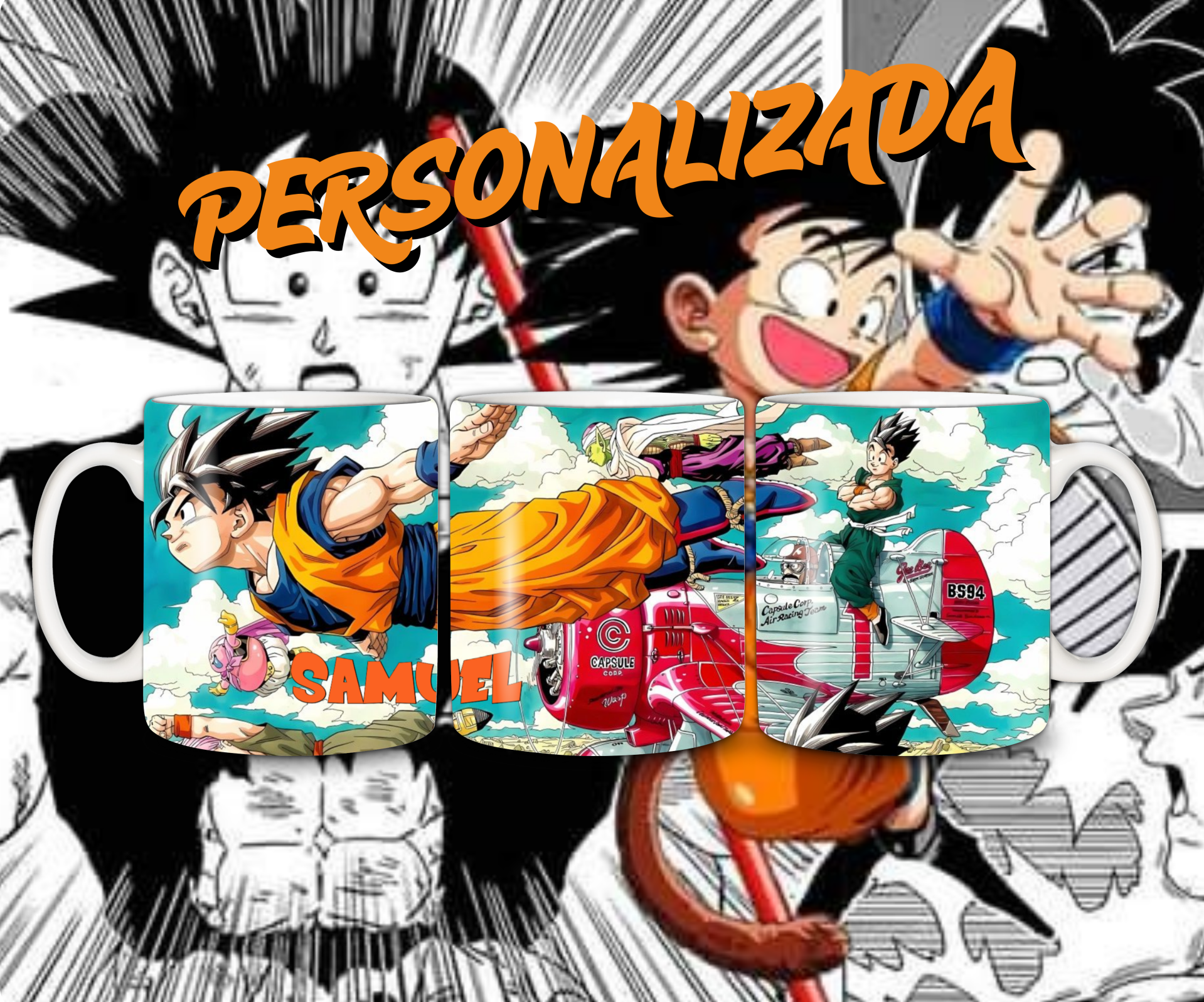Taza Dragon Ball personalizable