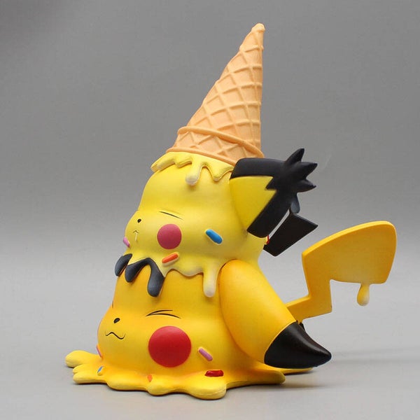 🌟🍦 Figura de Resina Pokémon Pichu and Pika “Ice Cream Edition” – 9 a 12 cm
