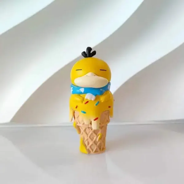 🦆🍦 Figura de Resina Pokémon Psyduck “Ice Cream Edition” – 9 a 12 cm