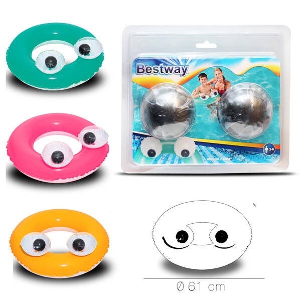FLOTADOR HINCHABLE OJOS BESTWAY 610 MM 36114