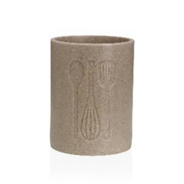 PORTAUTENSILIOS GRANDE COCINA BEIGE VERSA 13X13X17,5 22530055