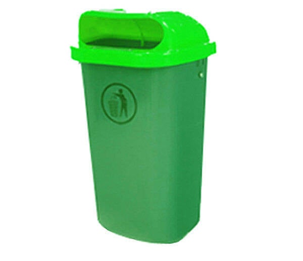 PAPELERA PLASTICO VERDE JCOPLASTIC 50 L 0RCO5S1.1