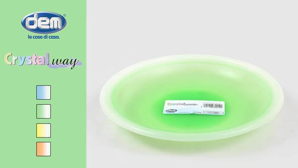 PLATO PVC HONDO CRISTALWAY 22 CM 74160210-1