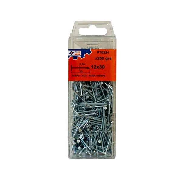 PUNTAS C/ PLANA PQ 250 GRS PROFER TOP 12X30 MM 48353-PT0324