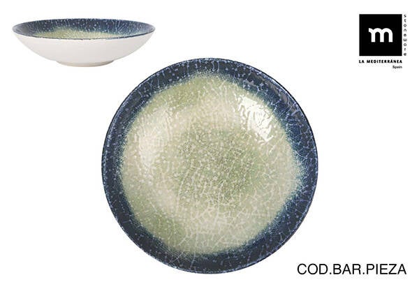 PLATO HONDO STONEWARE OLAF MONACO LA MEDITERRANEA 21 CM OLA26102