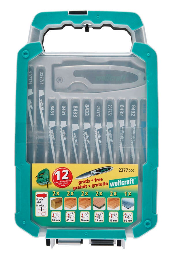 ESTUCHE 11 H CALAR SURTIDA+NAV WOLFCRAFT - 2377 BOSCH